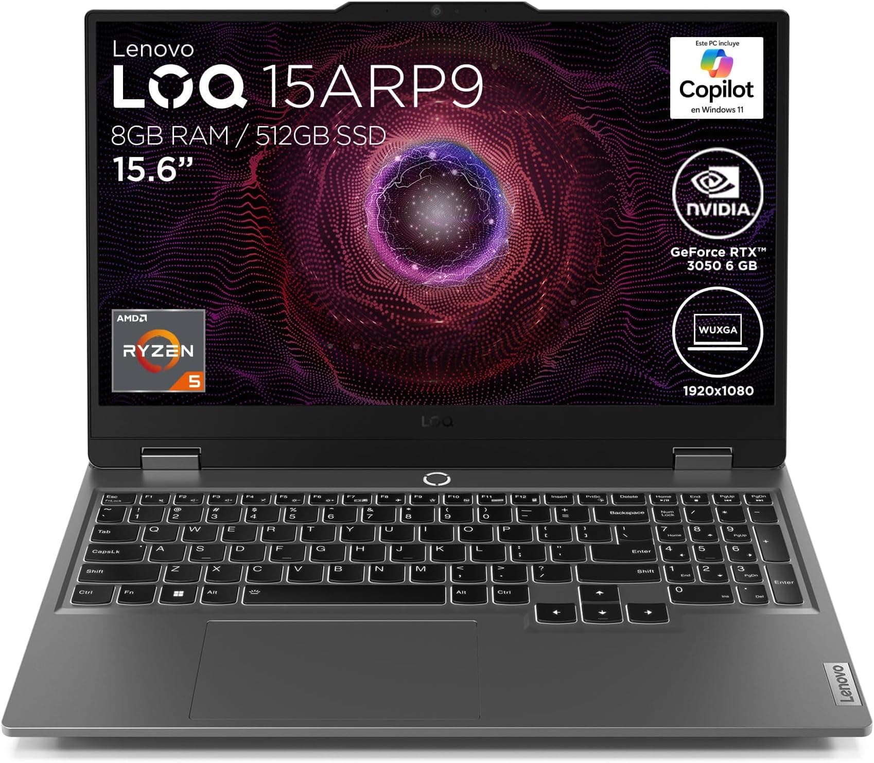 Lenovo LOQ 15IRX9 Gaming 3 (83JE018FRK) 15.6" FHD (1920x1080) 300N 144Hz, Intel Core i7-13645HX, 16Gb DDR5, 1Tb SSD, VGA GeForce RTX 5060 8GB GDDR7
