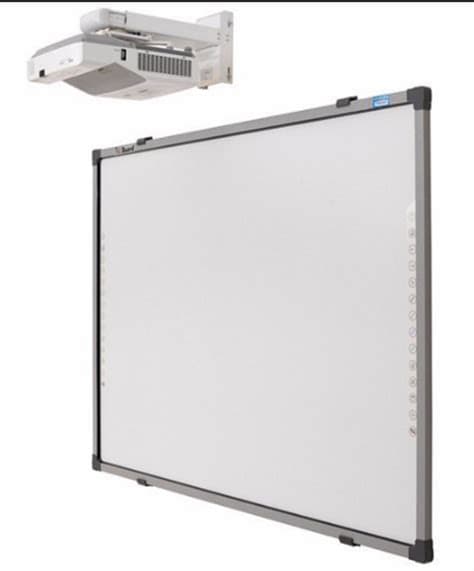 86 Inch Projector Compatible Interactive Whiteboard. Projector required: Short Throw, Standard 3LCD, DLP.