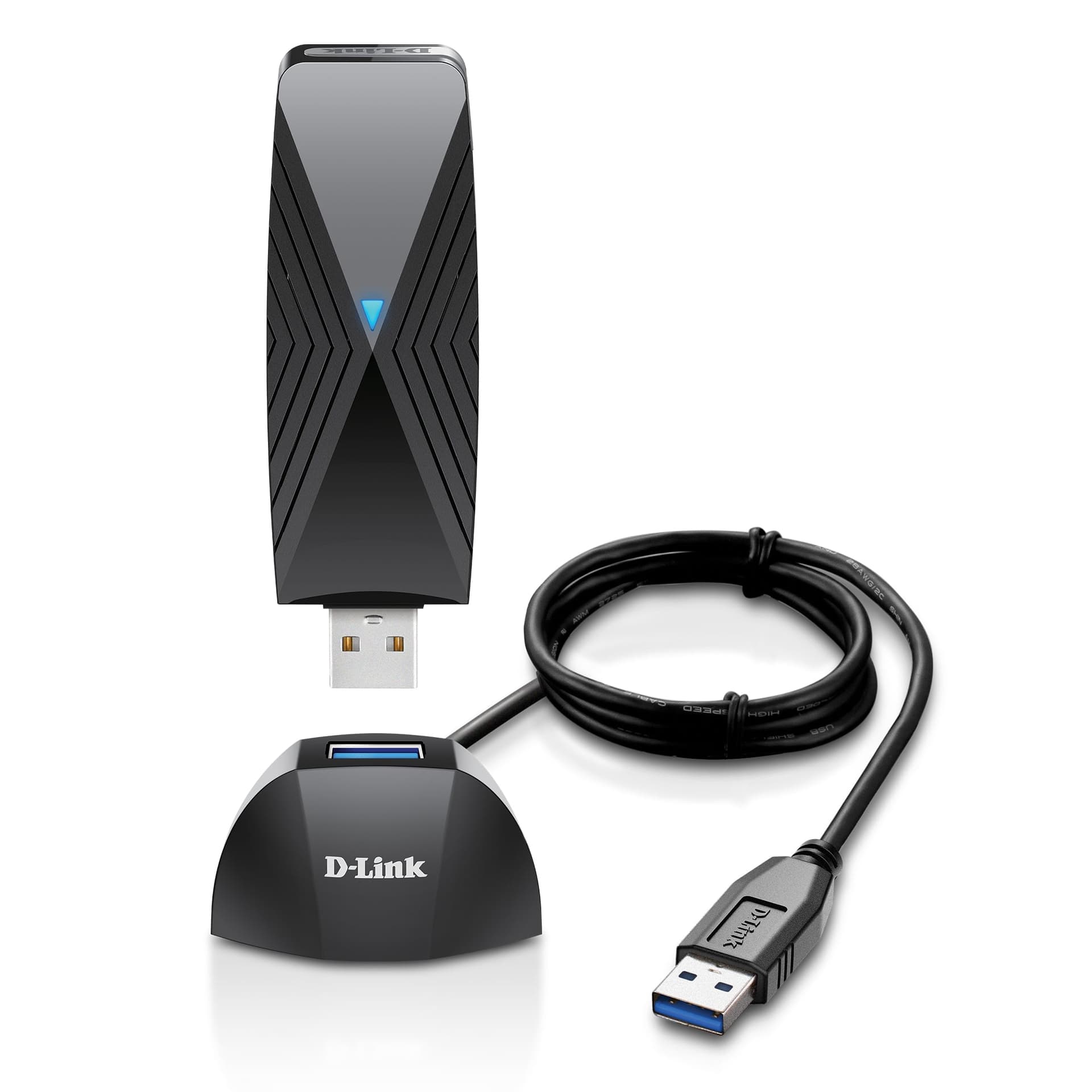 D-Link DWA-X1850 A1A USB 3.2 WiFi 6 AX Adapter Dual Band USB 3.2 WiFi 6 Adapter AX1800 - 1200/574Mbps