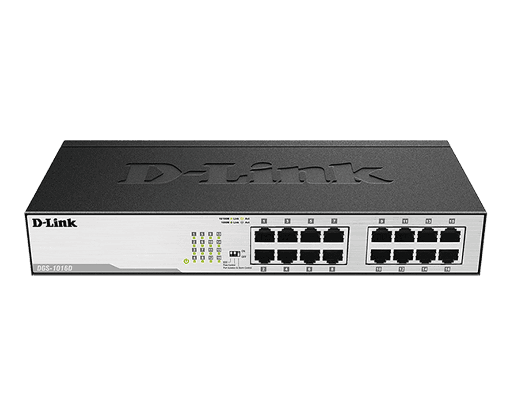D-Link DGS-1016D/I2A 10/100/1000 16 port steel case