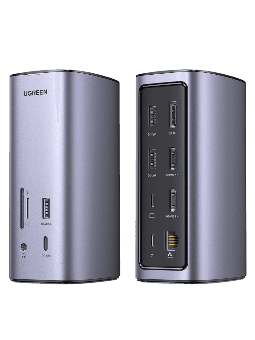 UGREEN Revodok Pro 312 (90325) 12 in one Universal Docking Station USB Type-C Adapter and Multiport HUB with PD + LAN + Card reader + Audio out