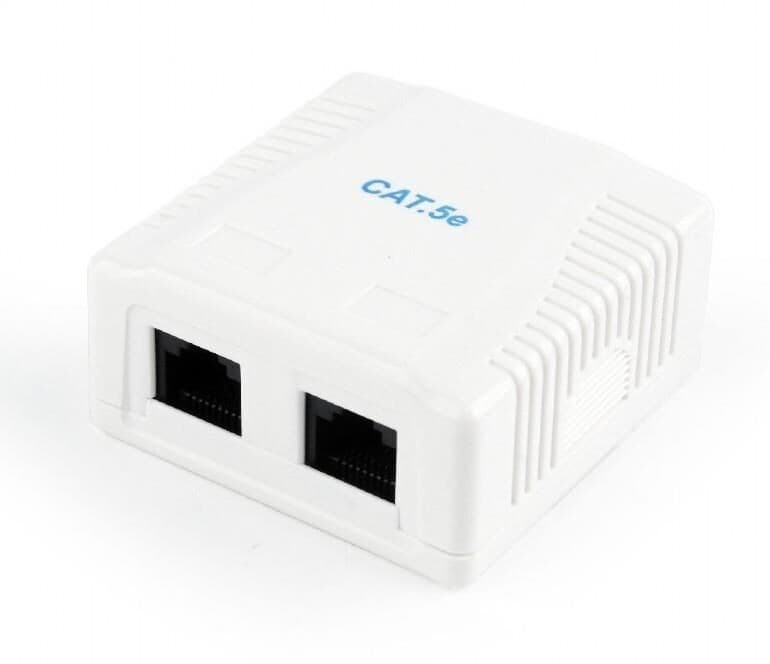 Gembird Wall outlet NCAC-2U5E-01 Wall outlet 2 port