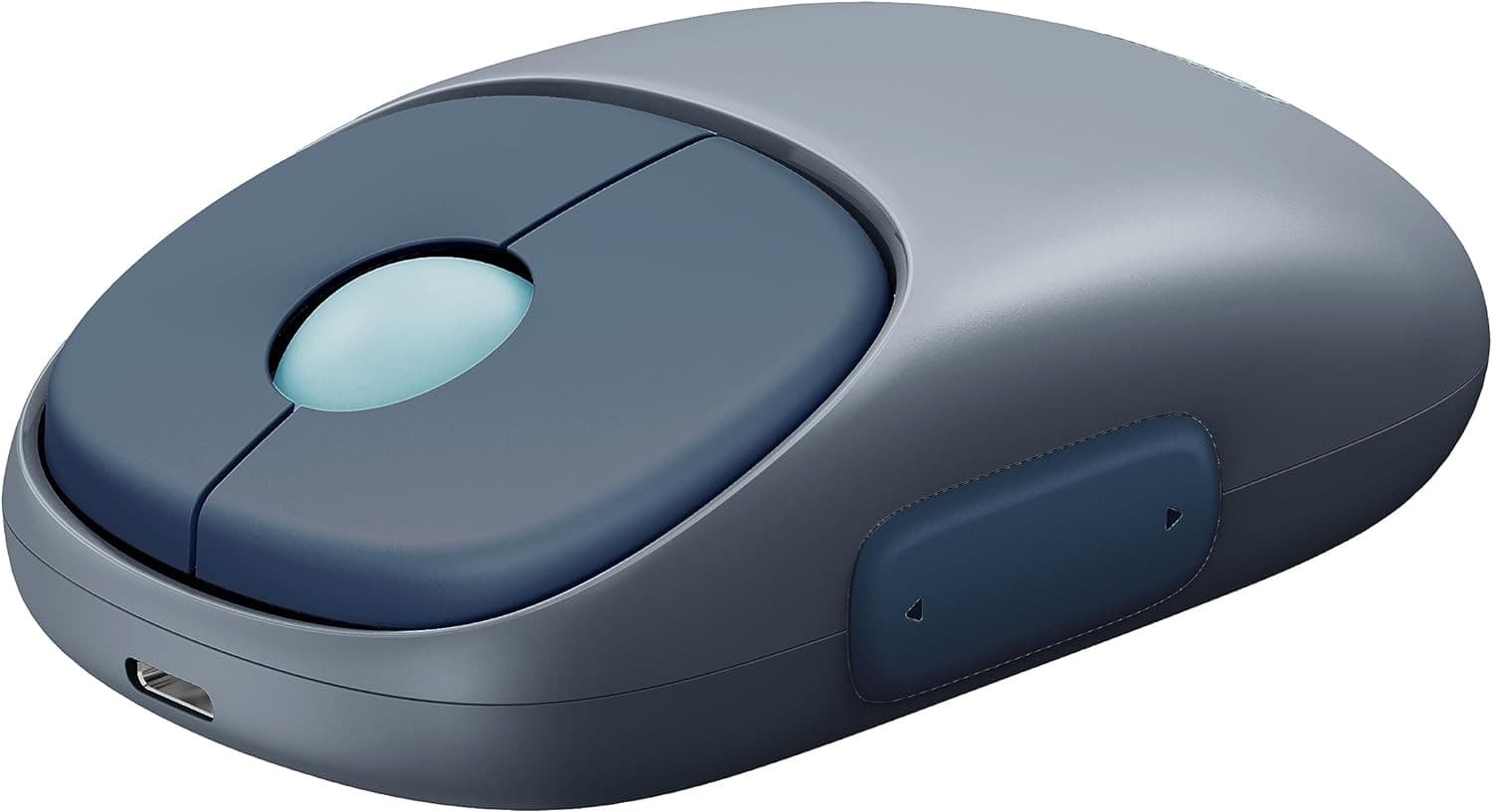UGREEN Rechargeable Dual Mode Wireless Mouse (Blue), Bluetooth 5.0/3.0 & 2.4G, High-Precision Blue Light, 4000 DPI, Multi-Device Compatibility (90538)