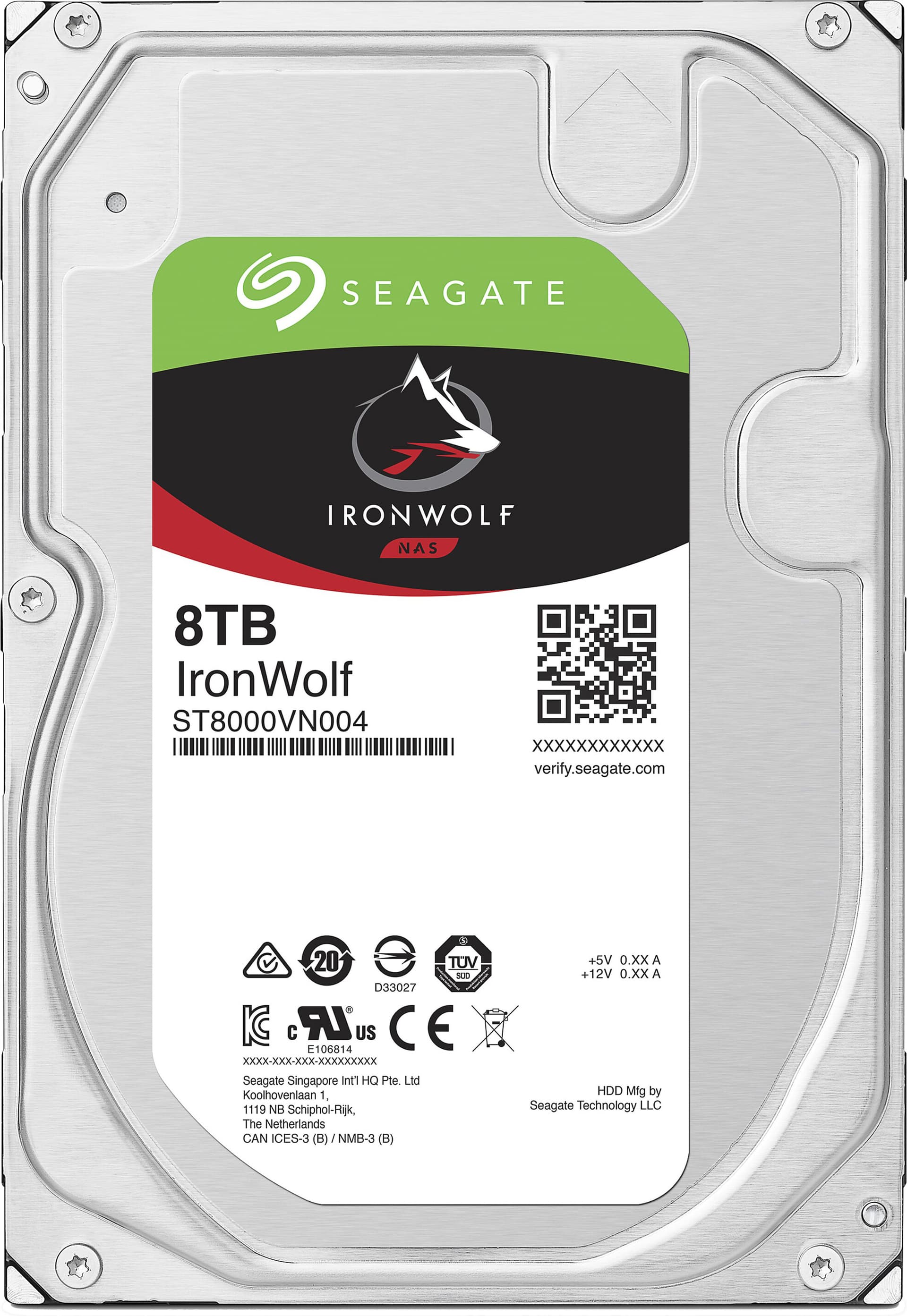 Seagate IronWolf NAS HDD 8TB ST8000VN004