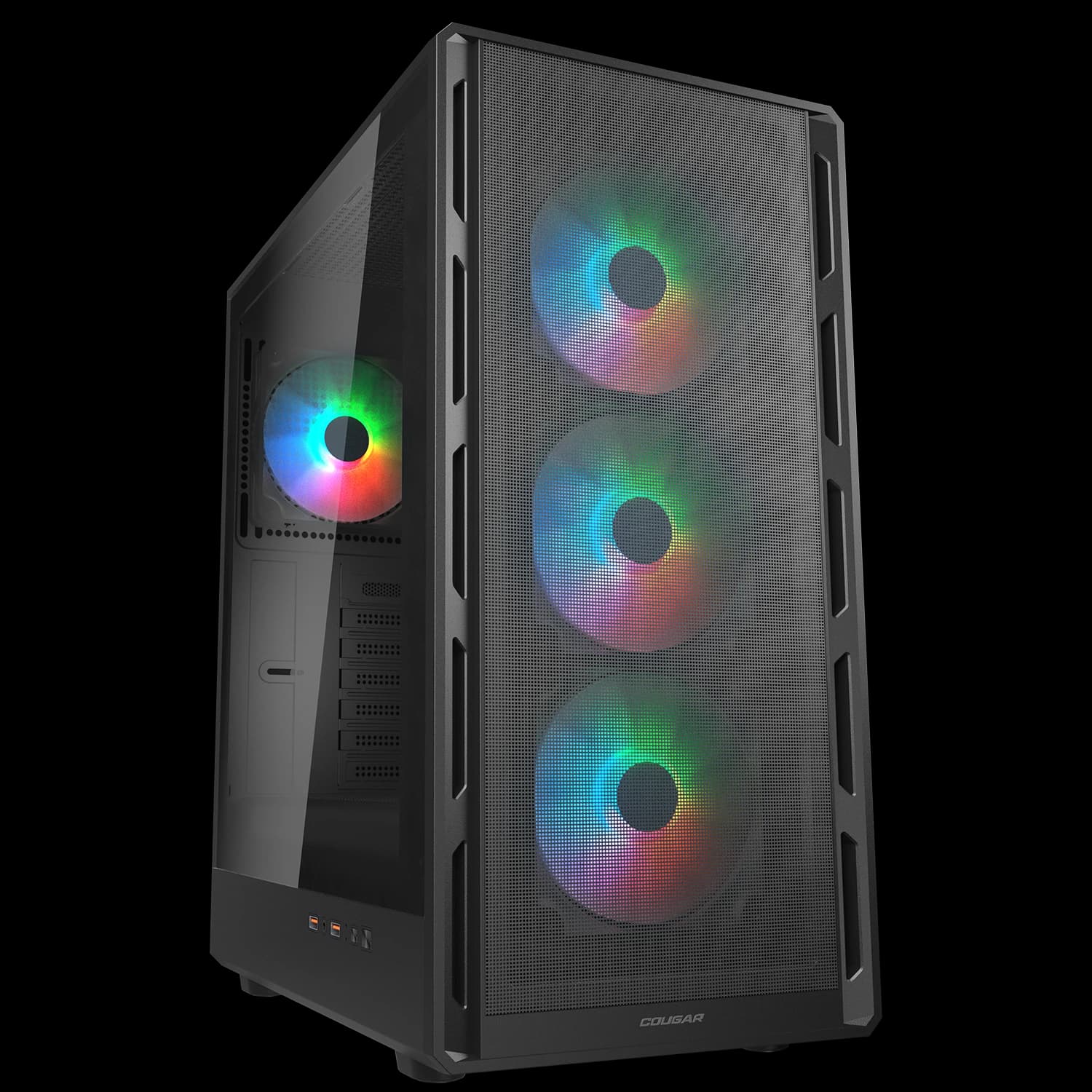 Cougar Airface Pure RGB Black ARGB MID Tower w/o PSU ATX Computer Case (Համակարգչի իրան)