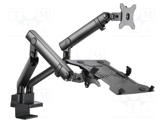 Gembird MA-DA3-02 One Monitor+ Laptop VESA Arm stand for monitor + laptop