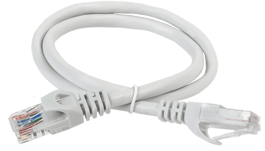 ITK PC01-C6U-2M 2m CAT6 patch cord network cable, gray