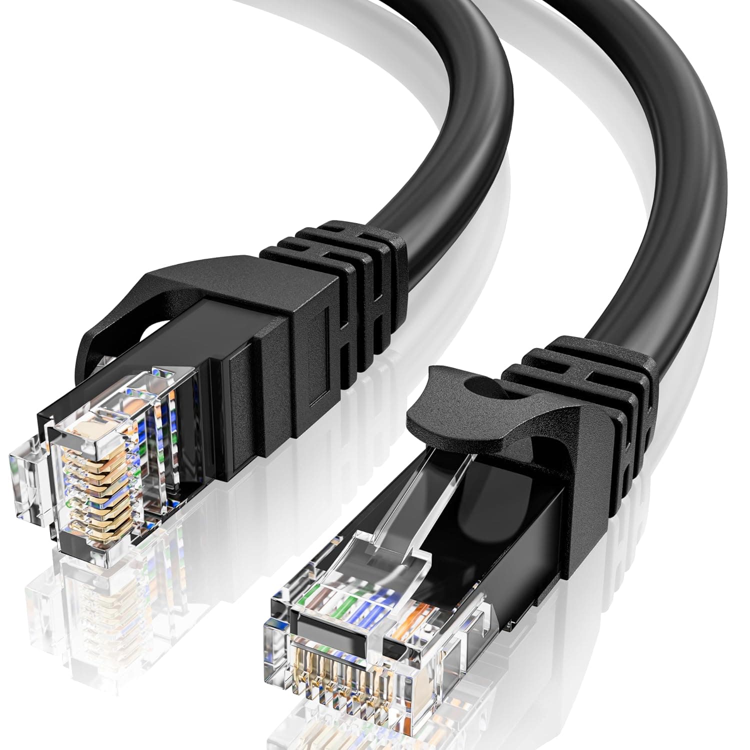 ITK PC09-C6U-10M cat6e UTP 10M CAT6e patch cord network cable, black