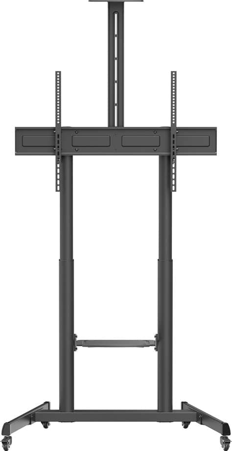Gembird TVS-100T-01 Motorized height adjustable TV floor stand with caster wheels