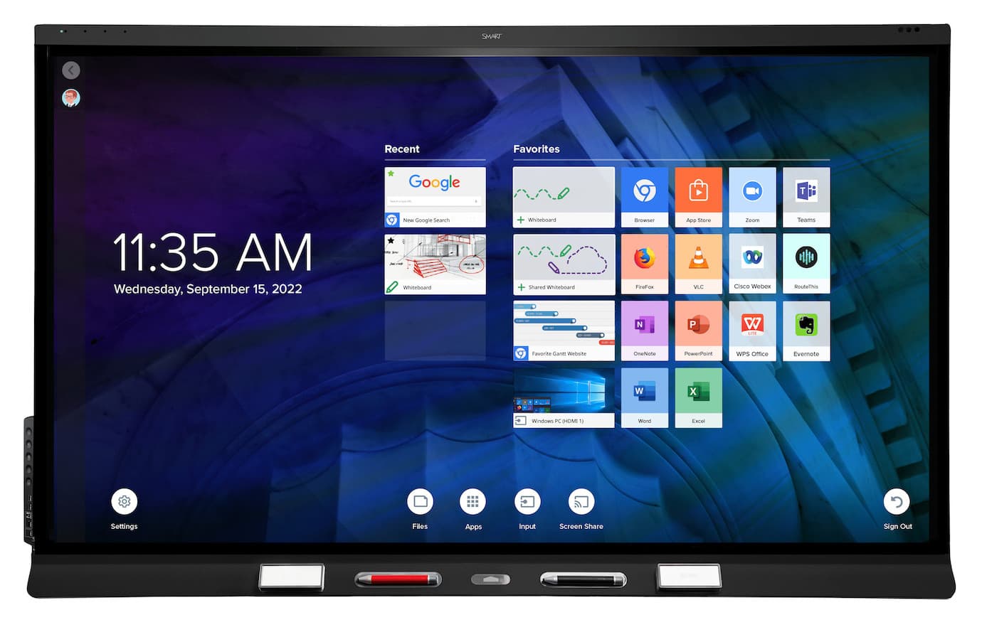 NQ065 Interactive smartboard Ai CAMERA 65 Interactive Flat Panel 4K UHD