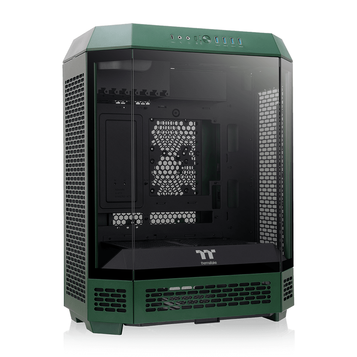 Thermaltake Tower 600 Racing Green Mid Tower Chassis (CA-1Z1-00MCWN-00) Big Gaming Case