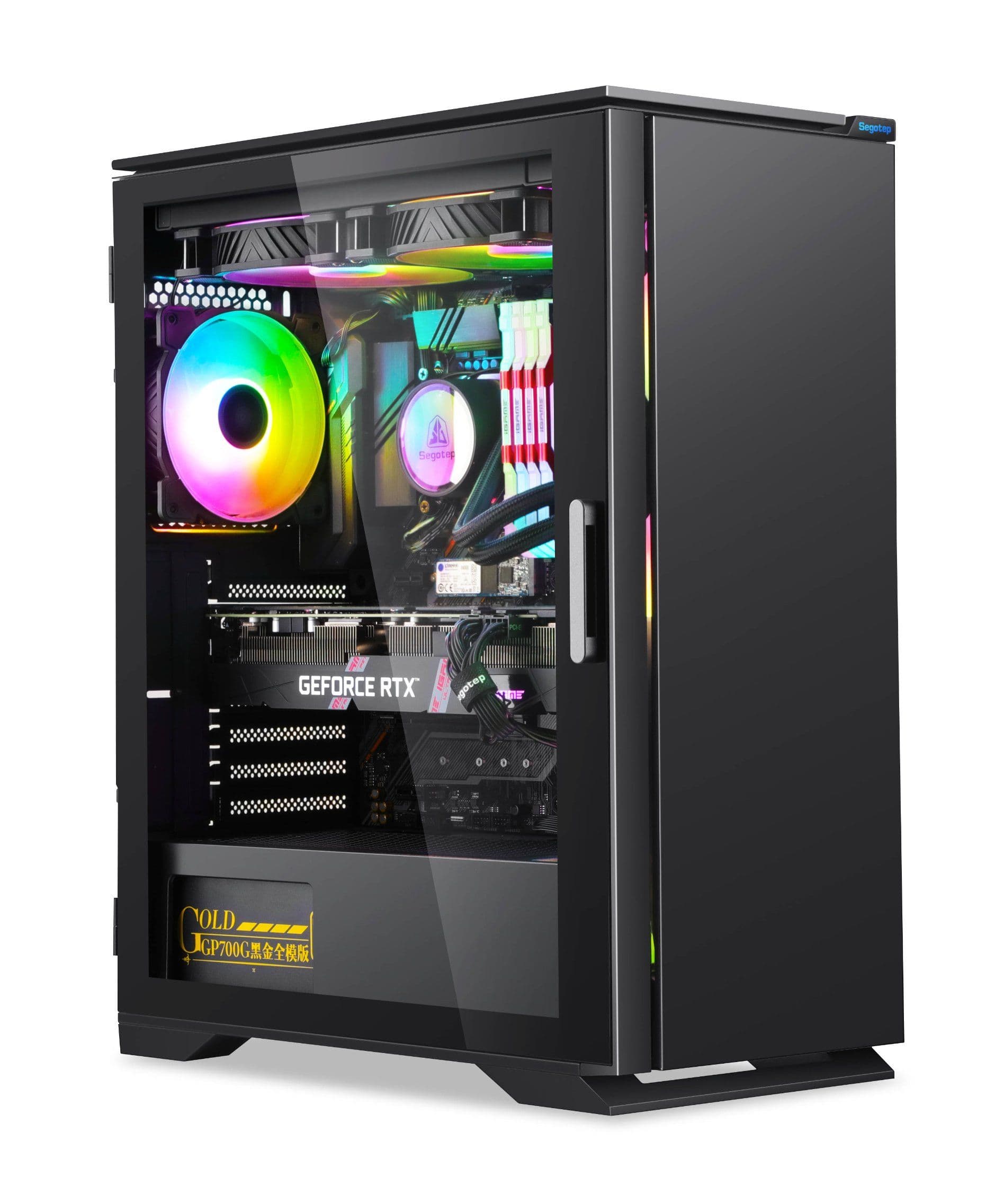 Segotep Rambo 360Q black ATX Mid Tower Gaming Case