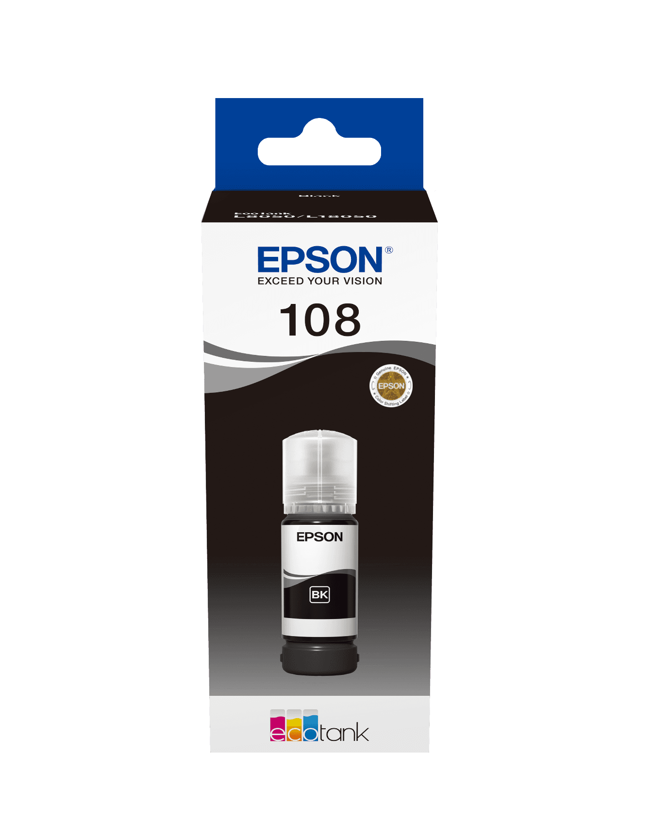 Epson 108 EcoTank Black Ink Bottle (L8050, L18050)