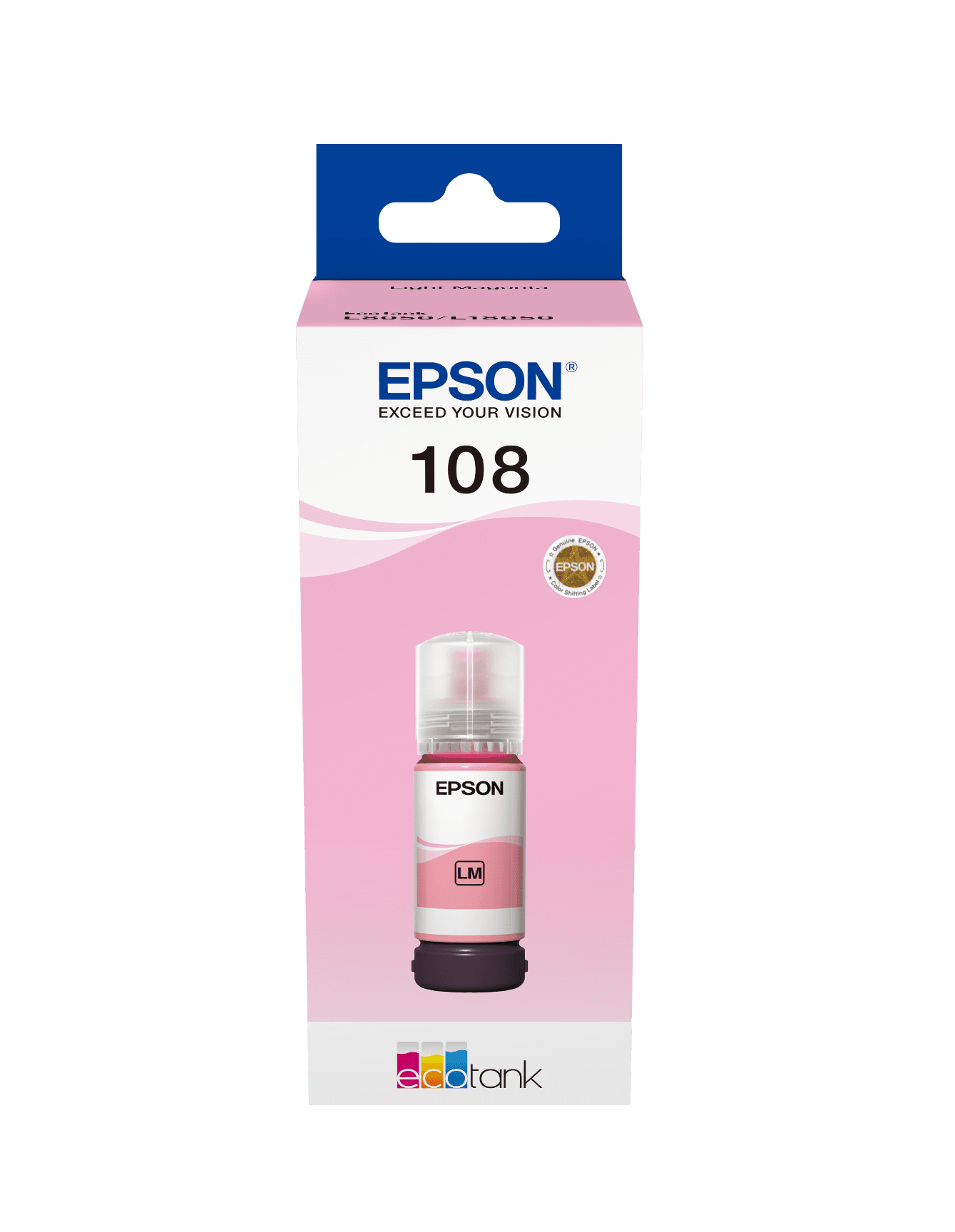 Epson 108 EcoTank Magenta Ink Bottle (L8050, L18050)