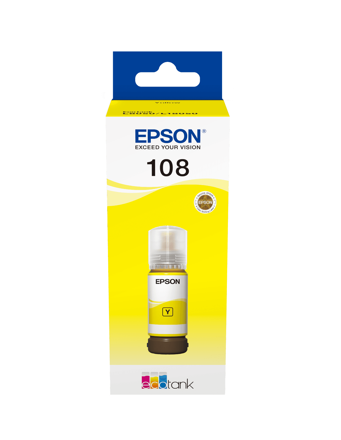 Epson 108 EcoTank Yellow Ink Bottle (L8050, L18050)