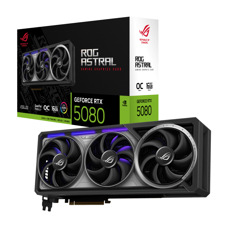 ASUS ROG-ASTRAL-RTX5080-O16G-GAMING GDDR7 256bit 3xDP 2xHDMI 3FAN RTL