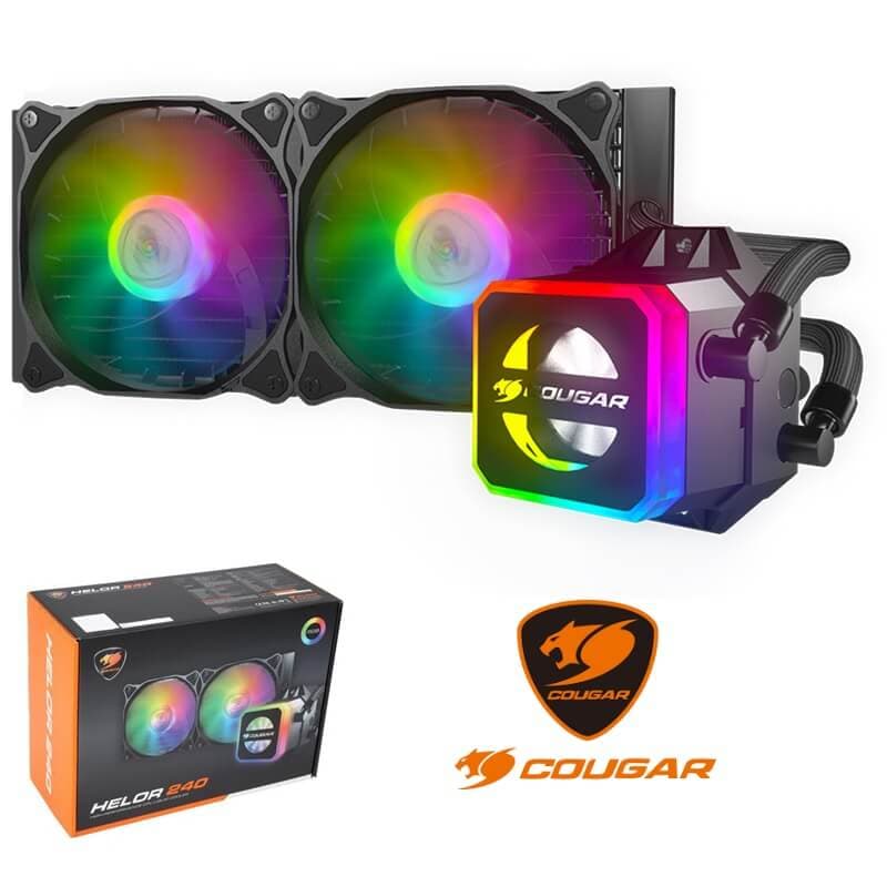 COUGAR Helor 240 LGA 20xx, 1366, 1200, 115xs, 775s, AM5/4, AM3+s...RJB LED light