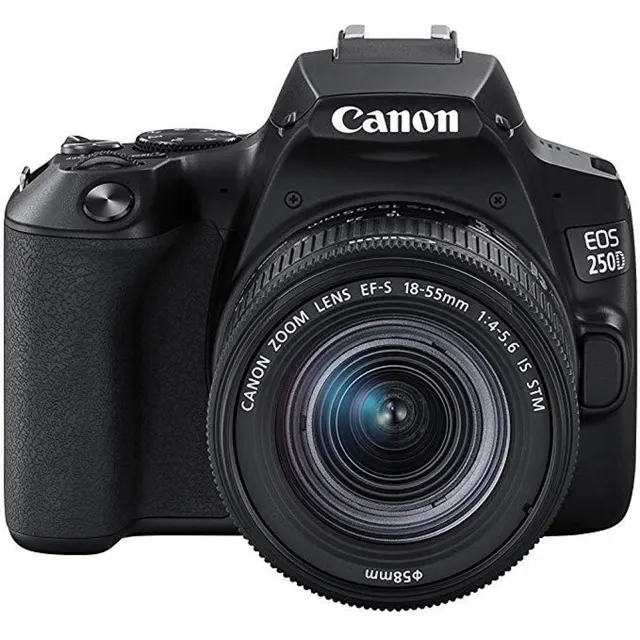 CANON 250DDigital Camera Canon EOS 250D BK 18-55 IS 24.1 Mp CMOS APS-G sensor3.0" (7.5cm) Vari-angle 4:3 LCD ScreenZoom Lens EF-S: 18-55mmDual pixel CMOS AutofocusCreative Filters, Scene Inteligent AutoEOS Movie Kinematic 4K UHDConnectivity: WiFi / NFS, Bluetooth, USB, mini HDMI outSD Card, Direct Print from SDLP-E17 Rechargeable Li-ion Battery (detailed information) 329000 Դրամ