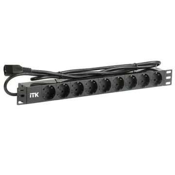 ITK PH22-9D2-P rack mount PDU 9 sockets 1U