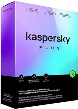 Kaspersky Plus Kaspersky Plus. 5-Device 1 year Base Retail Pack