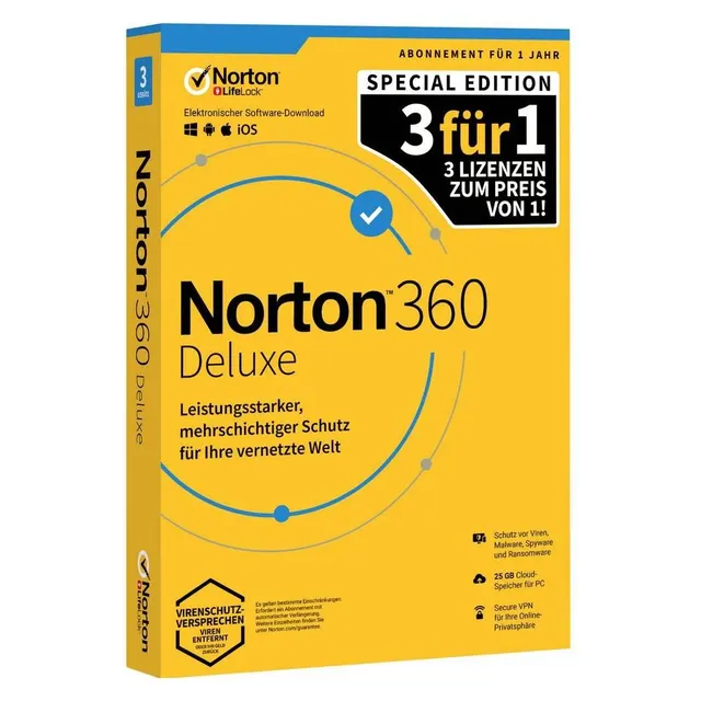 Symantec Norton 360 3.0 for home 3 user license