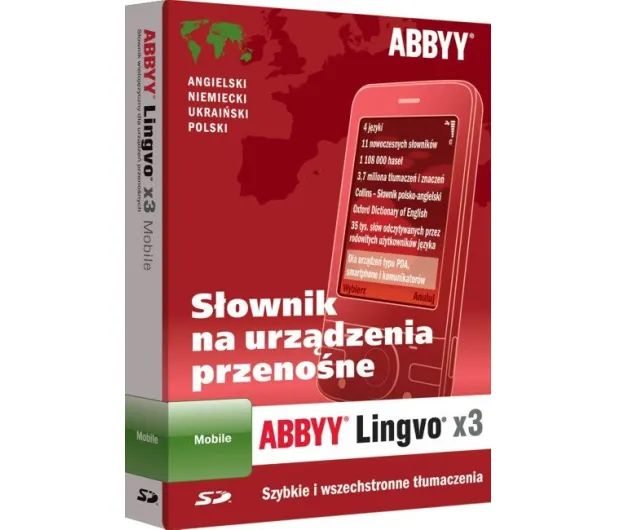 ABBY Lingvo X3 Mobile version 1-Desktop, 8 language translator for Windows mobile & Sumbian OS