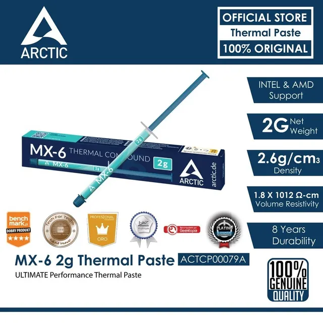 Arctic MX-6 2g Ultimate Thermal Cooling Paste 2gr. gray