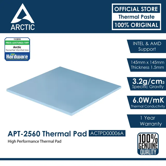 Thermal pad Arctic ACTPD00006A 145*145*1.5 mm