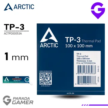 Thermal pad Arctic ACTPD00053A 100*100*1 mm