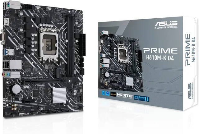 Asus Prime H610M-K D4 iH610 1700s DDR4 ready