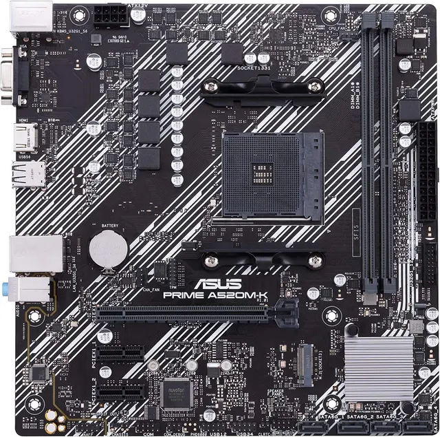 Asus PRIME A520M-K AMD® A320 AM4s Ryzen