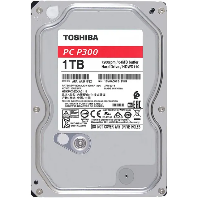 Toshiba P300 1TB (HDWD110UZSVA)