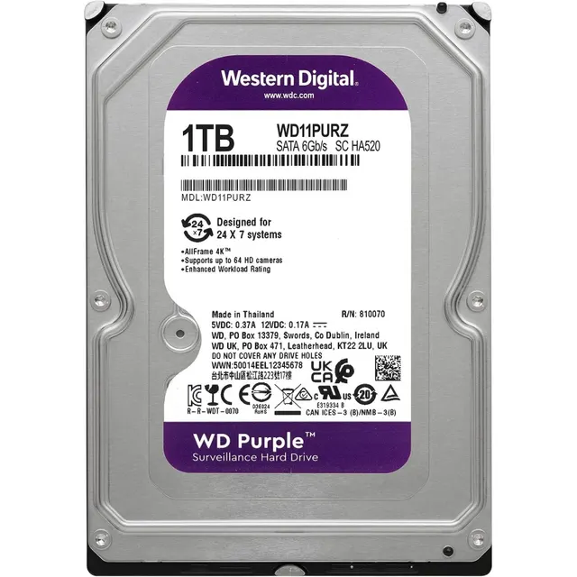 WD Purple 1TB (WD11PURZ)