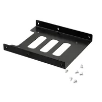 SSD HDD 2.5 to 3.5 inch Converter Metal Mounting hard drive holder Adapter SSD Bracket, Black
