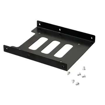 SSD HDD 2.5 to 3.5 inch Converter Metal Mounting hard drive holder Adapter SSD Bracket, Black