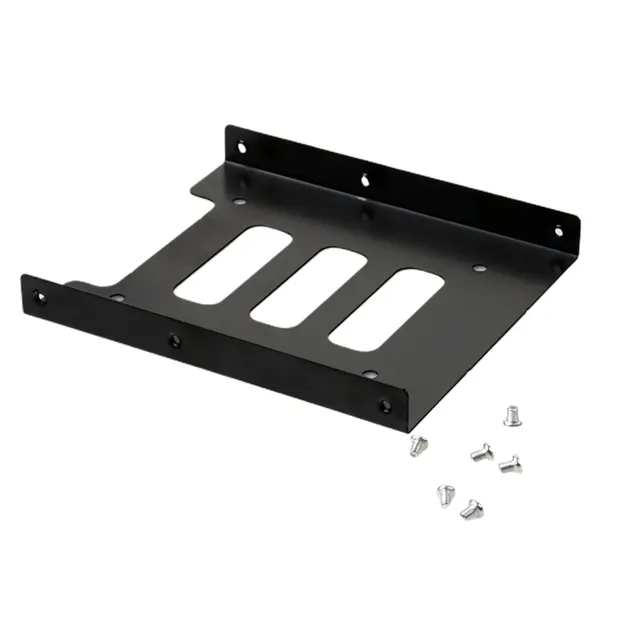 SSD HDD 2.5 to 3.5 inch Converter Metal Mounting hard drive holder Adapter SSD Bracket, Black