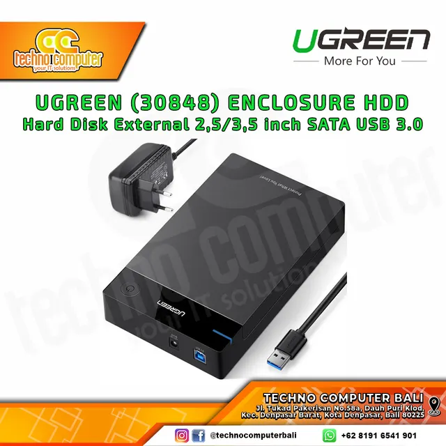 UGreeen 50422 3.5" ENCLOSURE USB 3.0 External case for 3.5" SATA HDD
