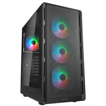 Cougar Airface Pure RGB Black ARGB MID Tower w/o PSU ATX Computer Case (Համակարգչի իրան)