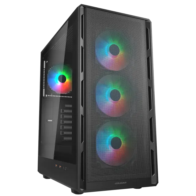 Cougar Airface Pure RGB Black ARGB MID Tower w/o PSU ATX Computer Case (Համակարգչի իրան)