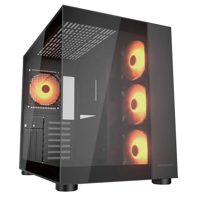 Cougar FV150 RGB Black ARGB MID Tower w/o PSU ATX Big Gaming Case