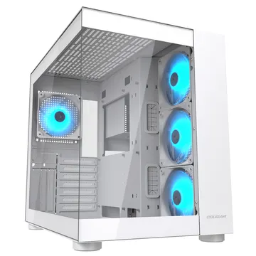 Cougar FV150 RGB White ATX Computer Big Gaming Case