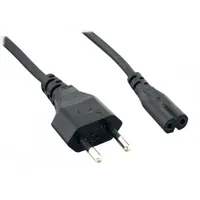 Lanberg CA-C7CA-10CC-0018-BK Power cord 2pins CEE7/16 1.5m power cable