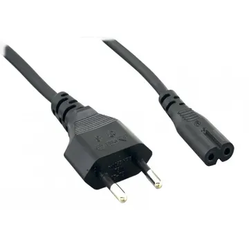 Lanberg CA-C7CA-10CC-0018-BK Power cord 2pins CEE7/16 1.5m power cable