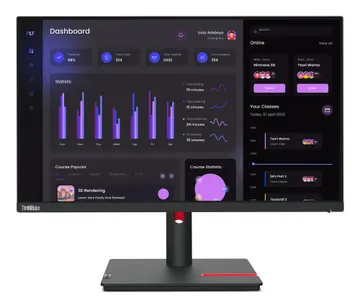 Lenovo ThinkVision T24i-30 WLED IPS Pro Series Monitor, 23.8" 4mc Full HD, 90° rotate, height adjust stand