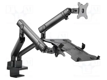 Gembird MA-DA3-02 One Monitor+ Laptop VESA Arm stand for monitor + laptop
