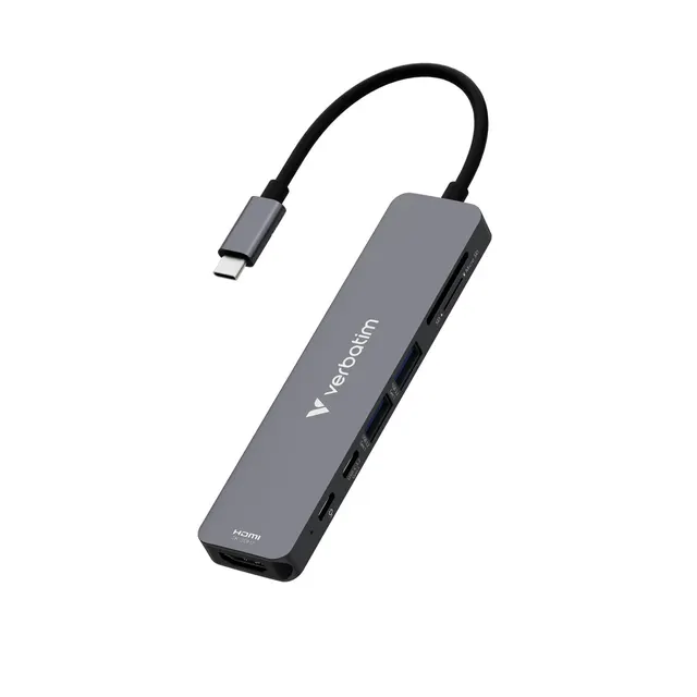 Verbatim USB-C Multiport HUB with LAN Type-C 10/100/1000 Gbt. LAN and Multiport HUB