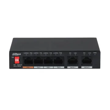 Dahua DH-PFS3006-4ET-60 6 port 10/100 switch with 4 port PoE