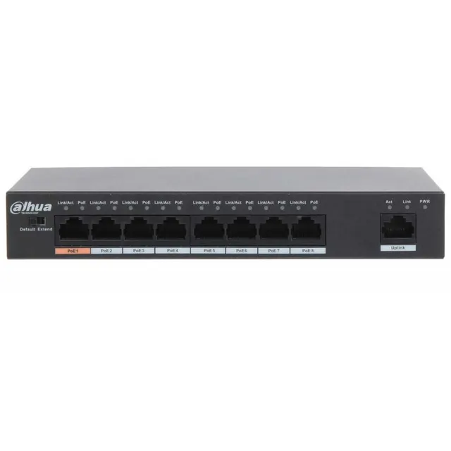 Dahua PFS3009-8ET-96 9 port 10/00 switch with 8 port POE
