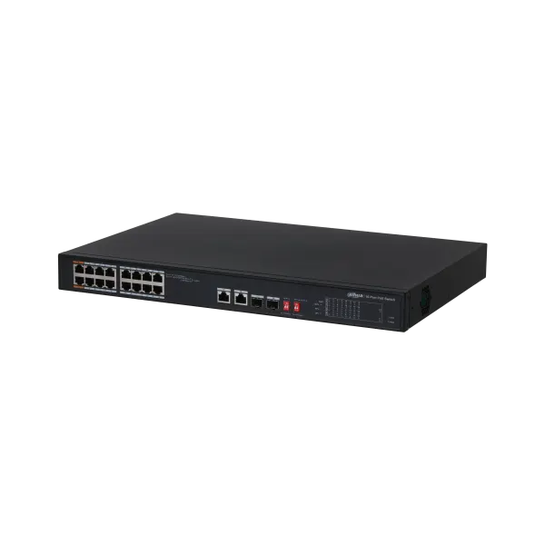 Dahua PFS3218-16GT-135 16 port 10/100/1000 PoE switch + 2 port SFP