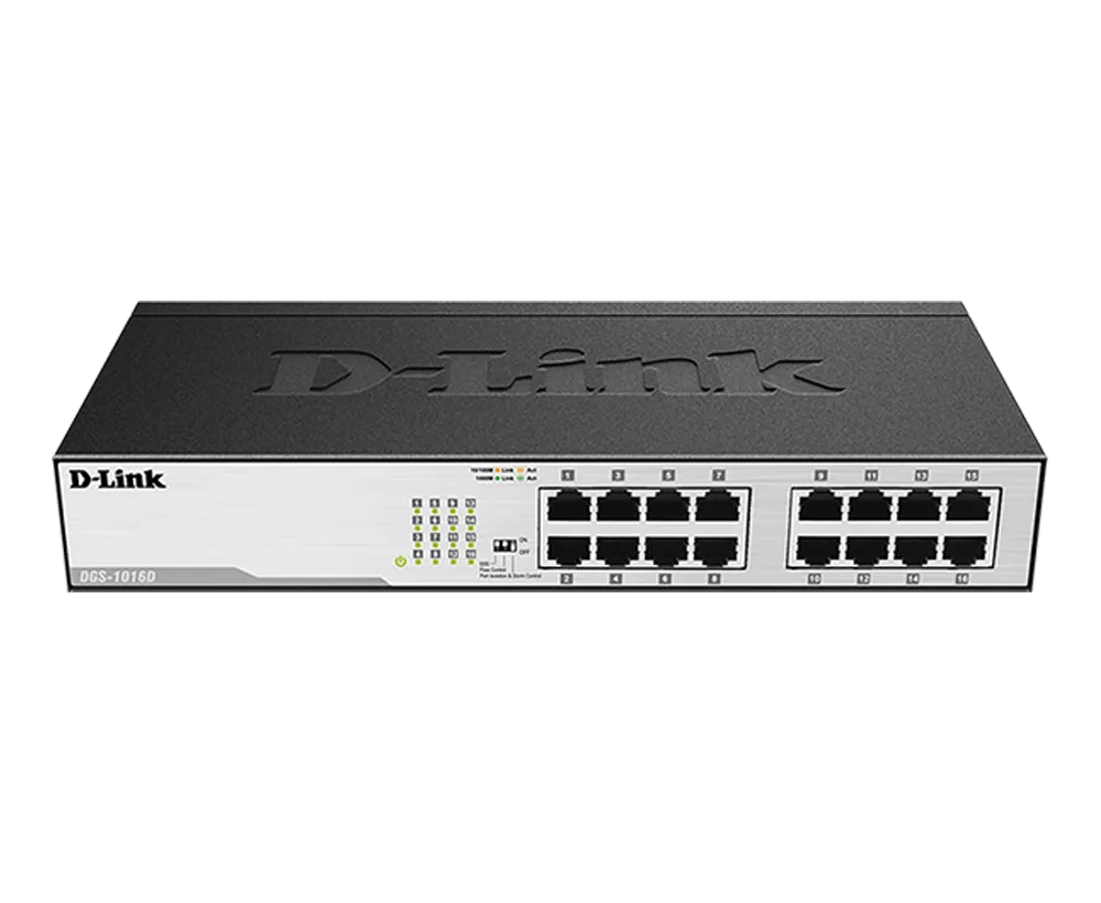 D-Link DGS-1016D/I2A 10/100/1000 16 port steel case